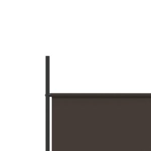 5-panelový paraván hnedá 250x200 cm látkový - predaj