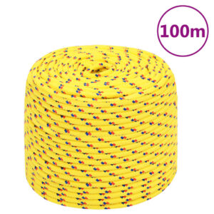 Lodné lano žlté 10 mm 100 m polypropylén