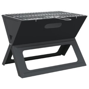 Skladací gril na uhlie Čierny 46x30x31 cm Oceľ Produkt