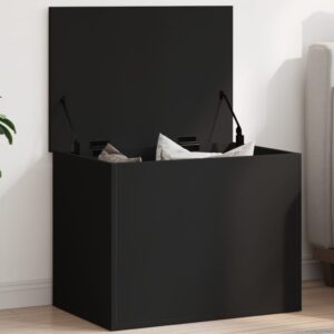 Úložný box čierny 60x42x46 cm kompozitné drevo