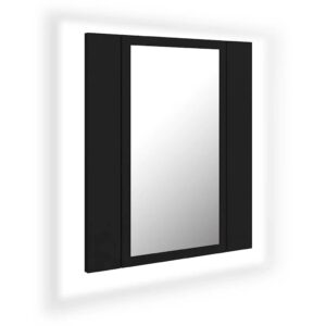 LED kúpeľňová zrkadlová skrinka čierna 40x12x45 cm akryl Produkt