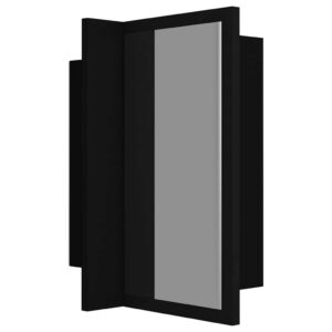 Predaj  LED kúpeľňová zrkadlová skrinka čierna 40x12x45 cm akryl