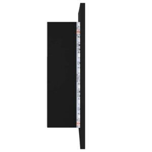 Obrázok  LED kúpeľňová zrkadlová skrinka čierna 40x12x45 cm akryl
