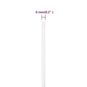 Lodné lano biele 6 mm 50 m polypropylén - eshop