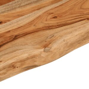 Nástenná polica 100x20x2,5cm obdĺžnik masívna akácia živá hrana - eshop