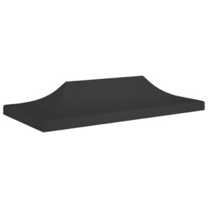 Strecha na párty stan 6x3 m, čierna 270 g/m²