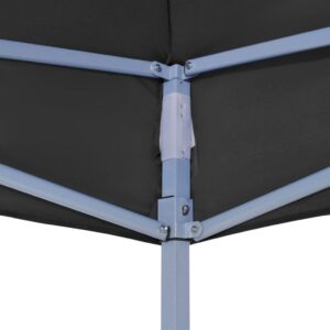 Fotka  Strecha na párty stan 6x3 m, čierna 270 g/m²