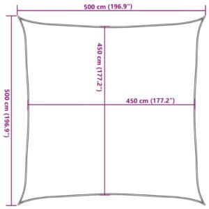 Obrázok  Tieniaca plachta 160 g/m² béžová 5x5 m HDPE