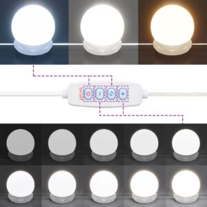 Toaletný stolík s LED lesklý biely 74,5x40x141 cm - predaj