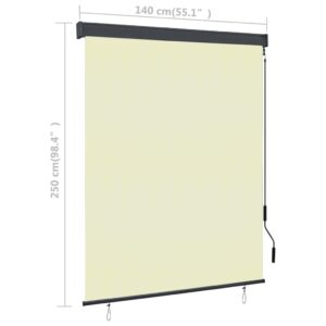 Produkt  Vonkajšia zatemňovacia roleta 140x250 cm krémová